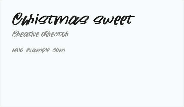 Christmas sweet Business Card