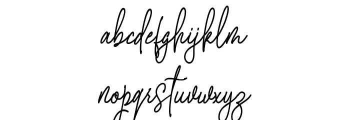 Christmas Font LOWERCASE