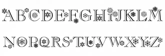 Christmas Schriftart Groß