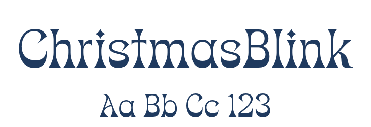 ChristmasBlink Font Preview