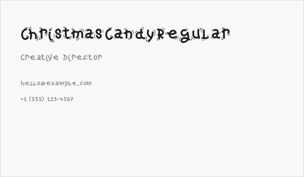 ChristmasCandyRegular Business Card