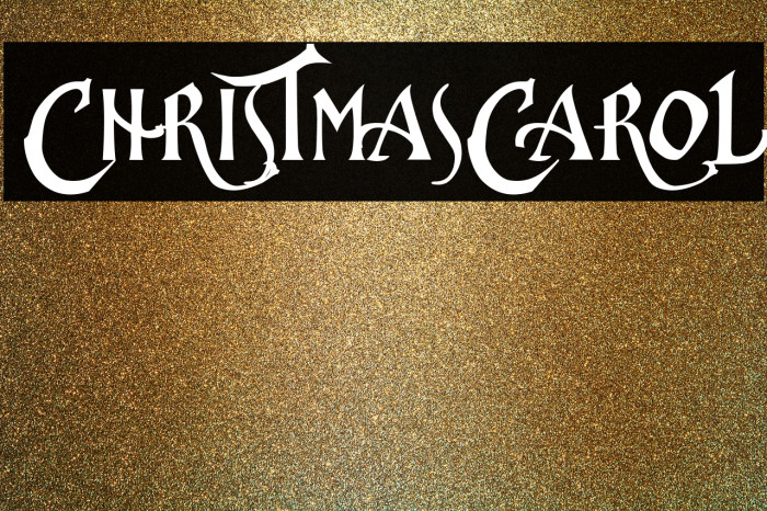 ChristmasCarol Font examples