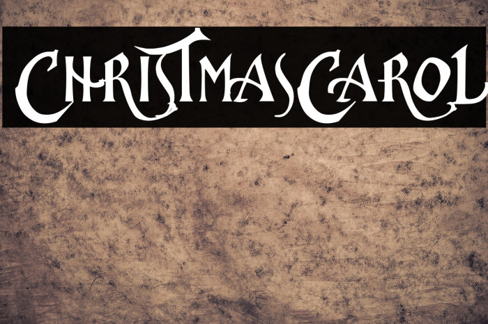 ChristmasCarol Font examples