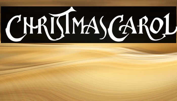 ChristmasCarol Font examples