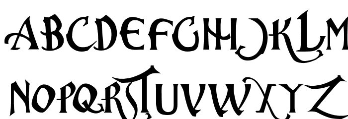 ChristmasCarol Font LOWERCASE