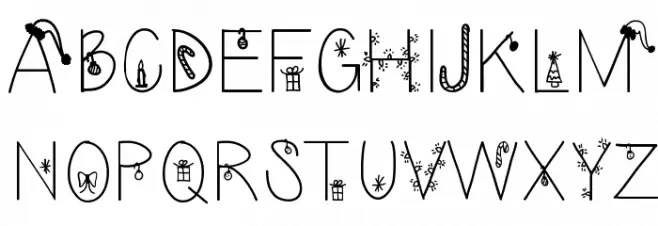 ChristmasEve 字体 大写