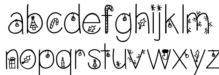 ChristmasEve Font LOWERCASE