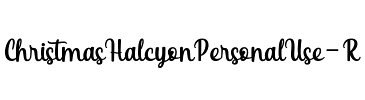 ChristmasHalcyonPersonalUse-R  font caratteri gratis