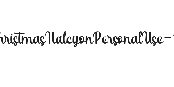 ChristmasHalcyonPersonalUse-R Logo