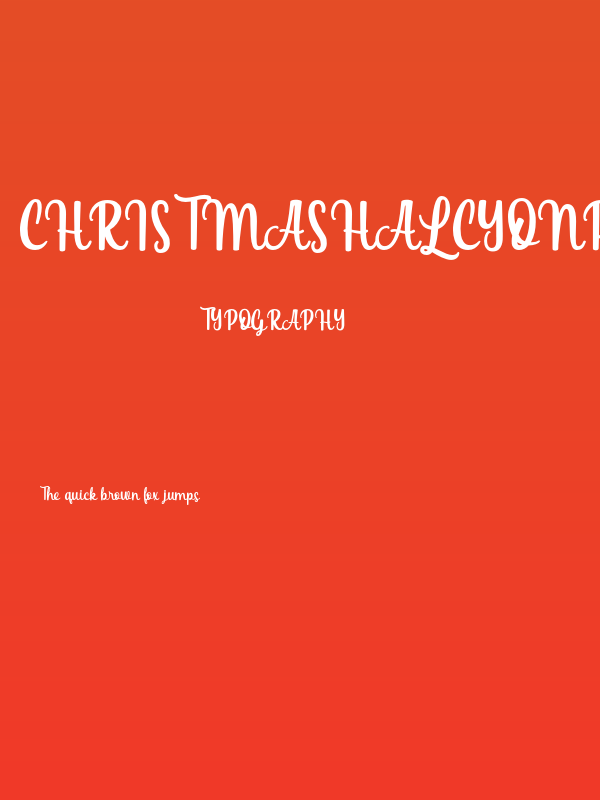 ChristmasHalcyonPersonalUse-R Poster