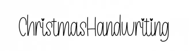 ChristmasHandwriting  Frei Schriftart Herunterladen