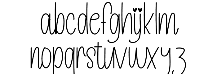 ChristmasHandwriting Caratteri MINUSCOLO