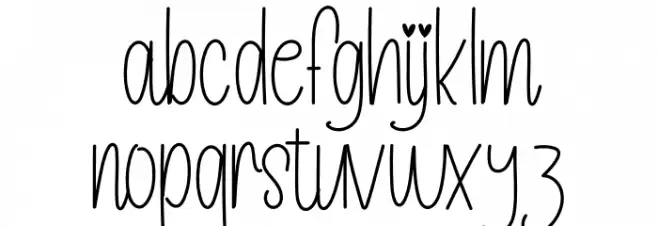 ChristmasHandwriting Schriftart Kleinbuchstaben