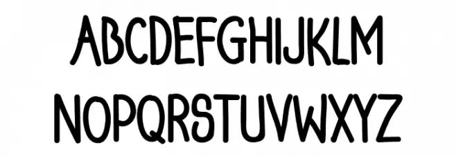 ChristmasHolidayRegular Шрифта ВЕРХНИЙ