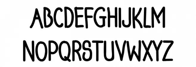 ChristmasHolidayRegular फ़ॉन्ट लोअरकेस