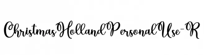 ChristmasHollandPersonalUse-R  font caratteri gratis