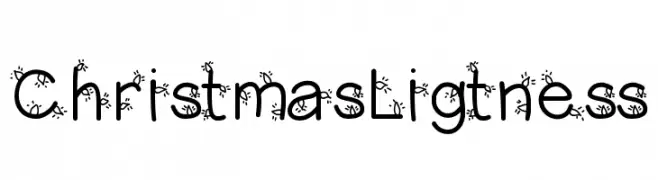 ChristmasLigtness  Fuentes Gratis Descargar