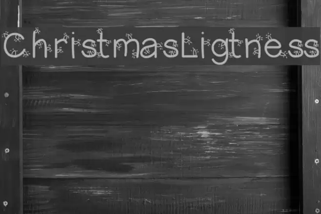 ChristmasLigtness Font examples