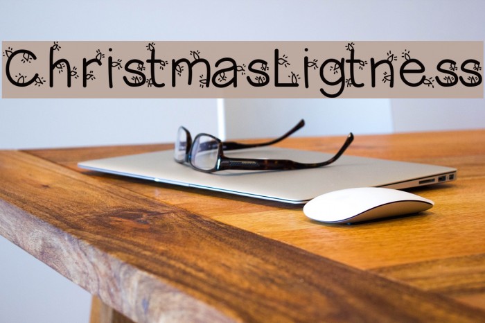 ChristmasLigtness Font examples