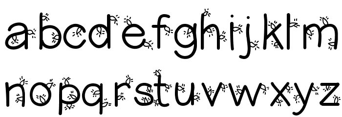 ChristmasLigtness Font LOWERCASE