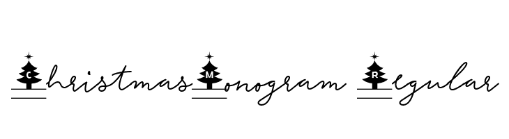 ChristmasMonogram-Regular  नि: शुल्क फ़ॉन्ट्स डाउनलोड