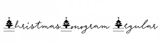 ChristmasMonogram-Regular  नि: शुल्क फ़ॉन्ट्स डाउनलोड