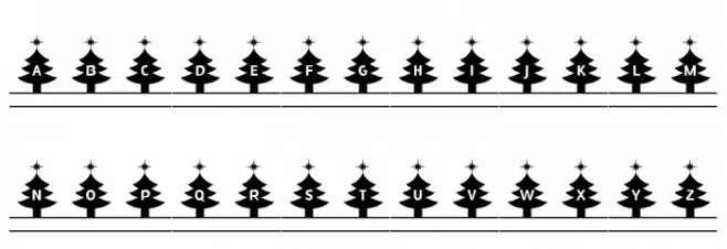 ChristmasMonogram-Regular Font Litere mari