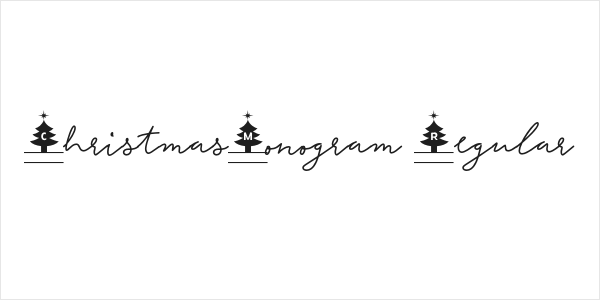 ChristmasMonogram-Regular Logo