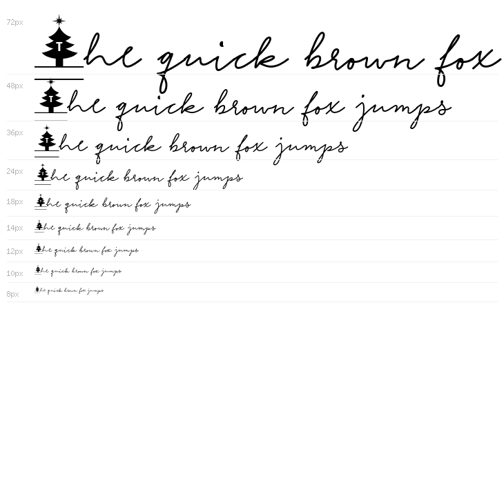 ChristmasMonogram-Regular Waterfall