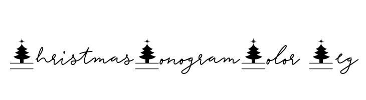 ChristmasMonogramColor-Reg  Скачать бесплатные шрифты