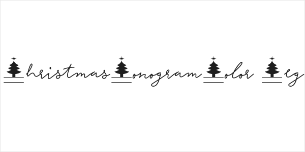 ChristmasMonogramColor-Reg Logo