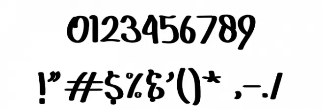 ChristmasSantaRegular Font OTHER CHARS