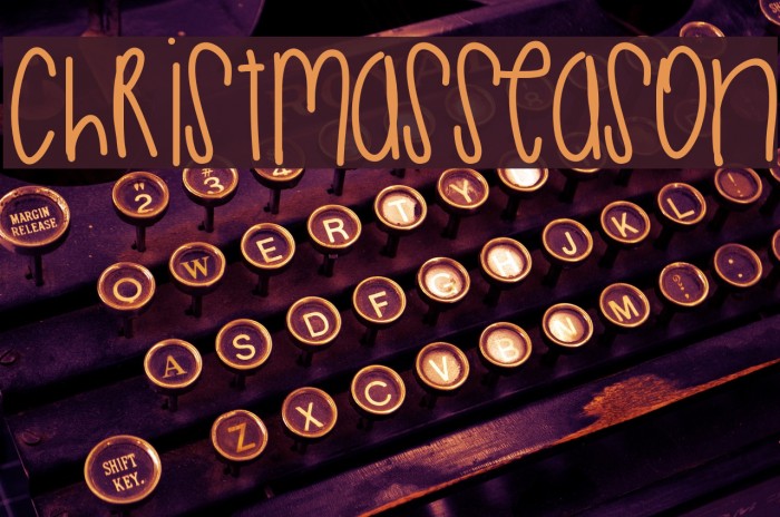 ChristmasSeason Font examples