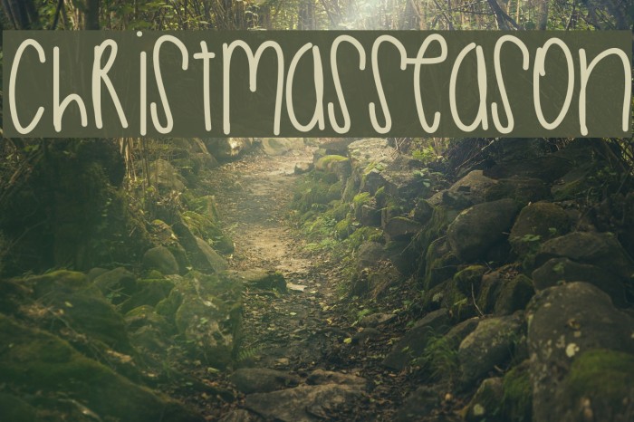 ChristmasSeason Font examples