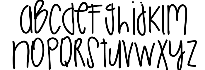 ChristmasSeason Font LOWERCASE