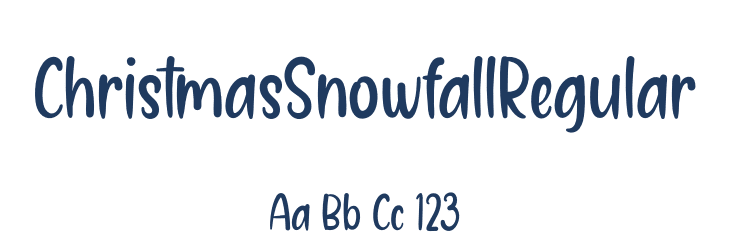 ChristmasSnowfallRegular Font Preview