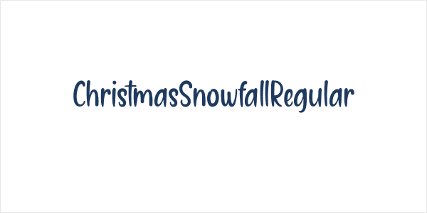 ChristmasSnowfallRegular Logo