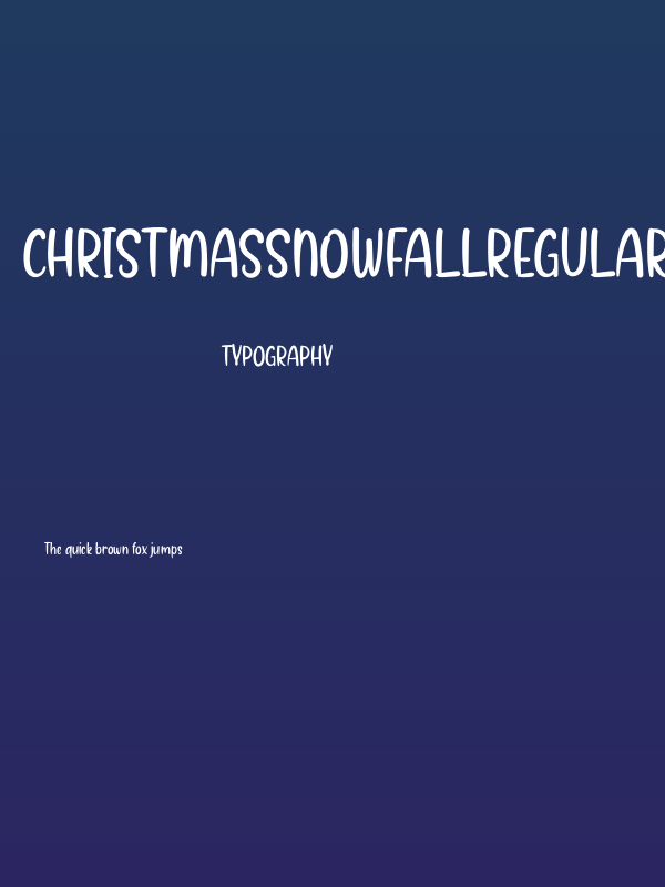 ChristmasSnowfallRegular Poster
