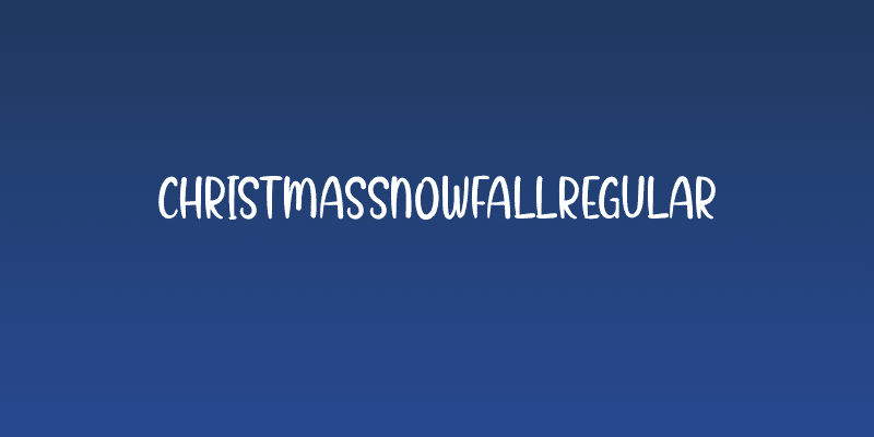 ChristmasSnowfallRegular Social Header