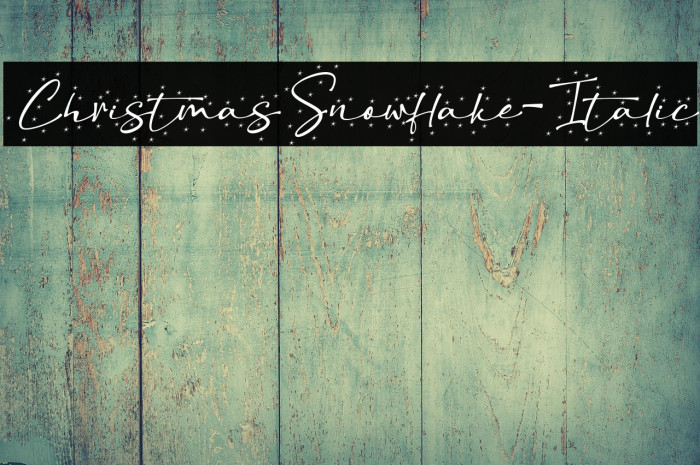 ChristmasSnowflake-Italic Example 2