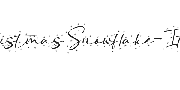 ChristmasSnowflake-Italic Logo