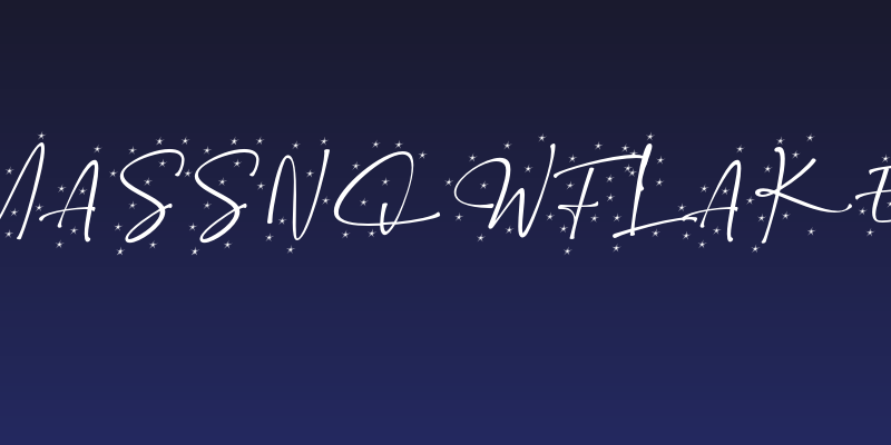 ChristmasSnowflake-Italic Social Header