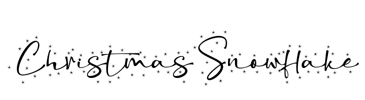 ChristmasSnowflake  नि: शुल्क फ़ॉन्ट्स डाउनलोड