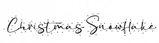 ChristmasSnowflake  Fuentes Gratis Descargar