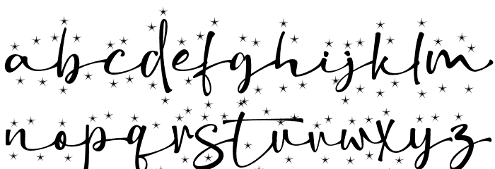 ChristmasSnowflake Font LOWERCASE