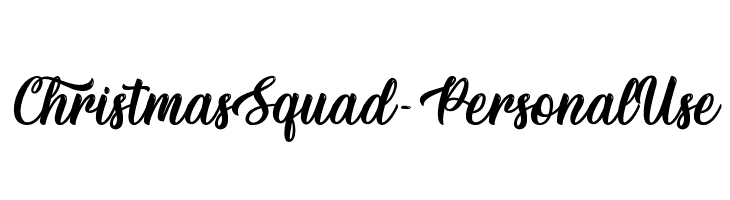 ChristmasSquad-PersonalUse  font caratteri gratis