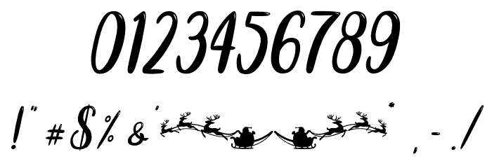 ChristmasSquad-PersonalUse Font OTHER CHARS