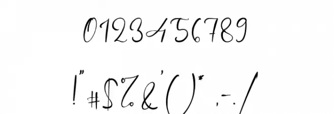 ChristmasSunday Font OTHER CHARS