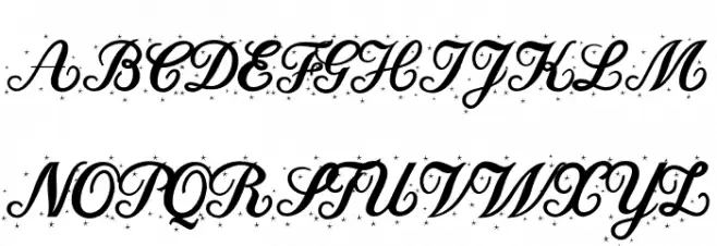 ChristmasTimeStarPersonalUse-Re フォント 大文字