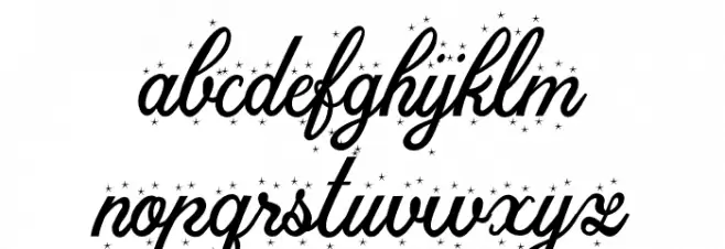 ChristmasTimeStarPersonalUse-Re フォント 小文字